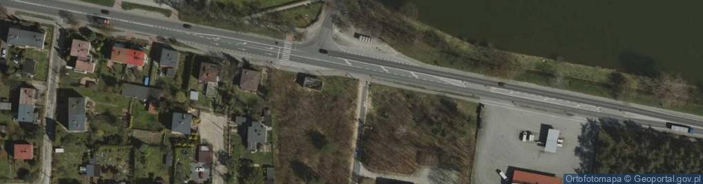 Zdjęcie satelitarne Fotoradar w stronę centrum