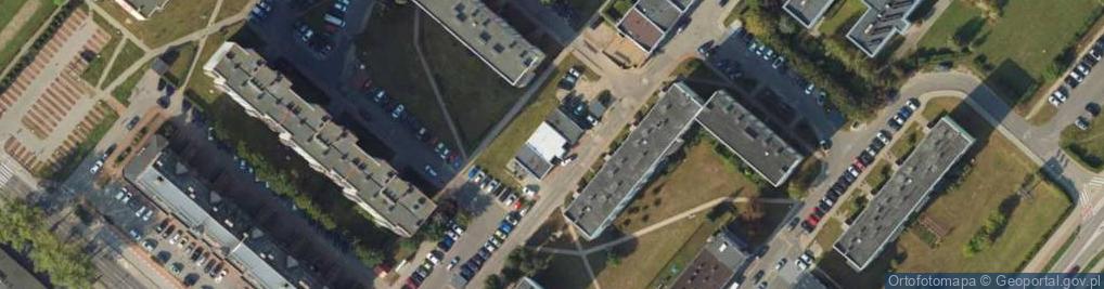 Zdjęcie satelitarne Grażyna Szostak Zakład Fryzjerski Grażyna