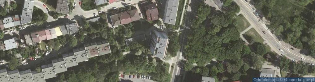 Zdjęcie satelitarne Zakład Fryzjersko Kosmet Kraków ul Piastowska 50