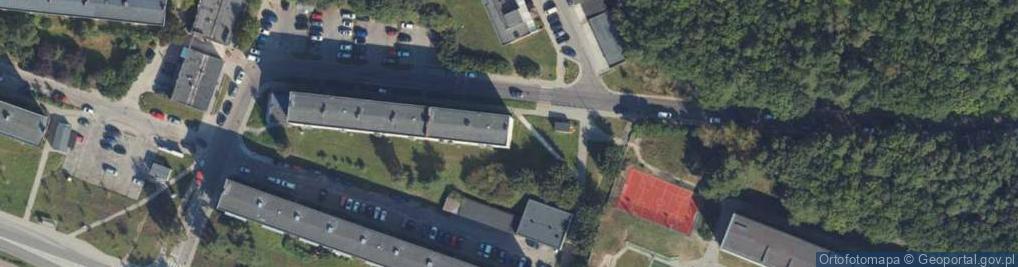 Zdjęcie satelitarne Zakład Fryzjersko Kosmetyczny
