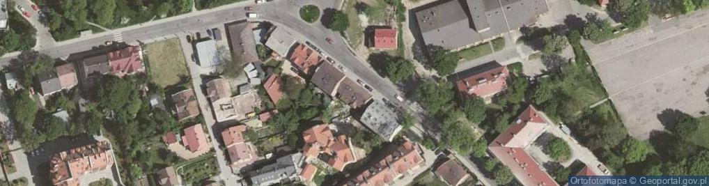 Zdjęcie satelitarne Zakład Fryzjerstwa Damsko Męskiego Danuta Ptak Anna Zapart