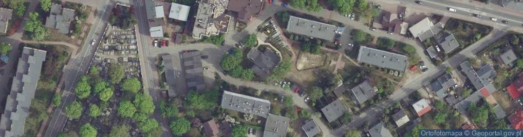 Zdjęcie satelitarne Willa Radogoszcz Galeria Etnograficzna