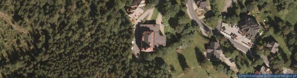 Zdjęcie satelitarne Dom Wczasowy Leśny Zamek
