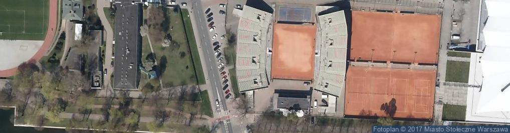 Zdjęcie satelitarne Cafe RETURN i korty Legii