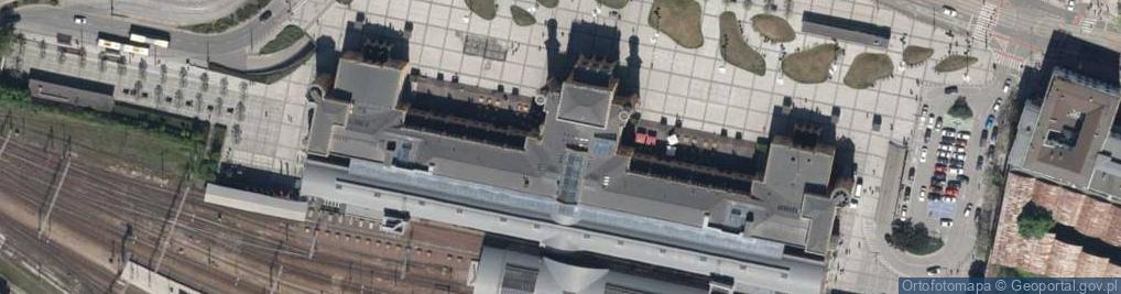 Zdjęcie satelitarne Punkt Informacji Turystycznej Wrocław - Dworzec Główny PKP