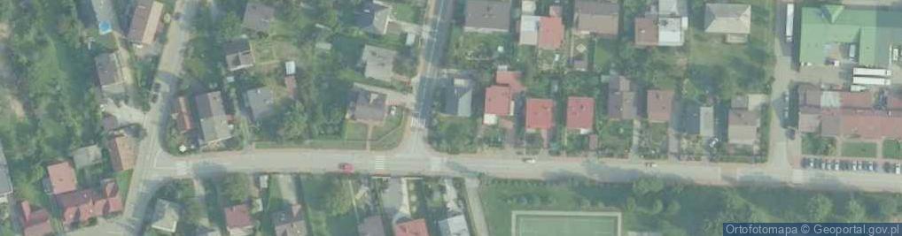 Zdjęcie satelitarne Dobczyce