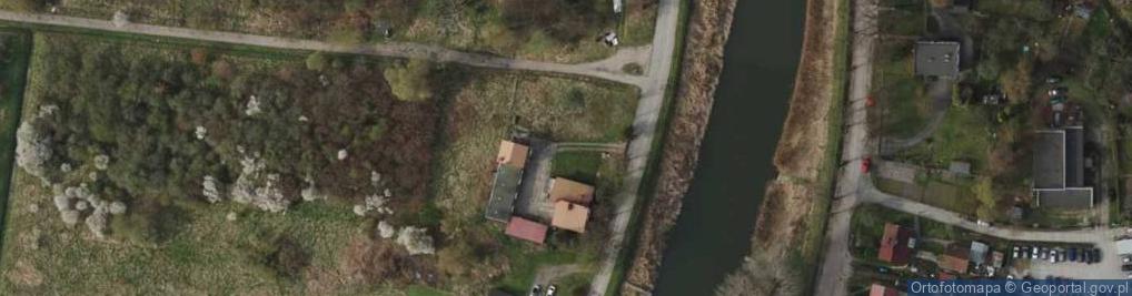 Zdjęcie satelitarne Orunia nad Motławą