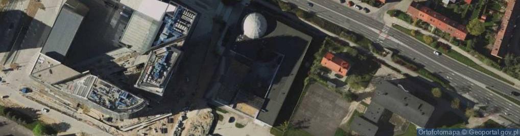 Zdjęcie satelitarne Planetarium w Olsztynie