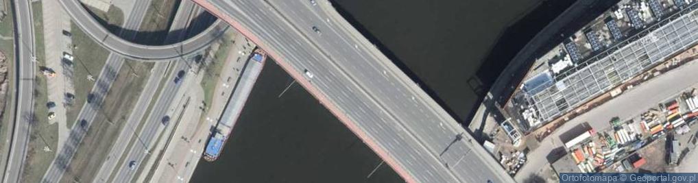 Zdjęcie satelitarne Trasa Zamkowa w Szczecinie