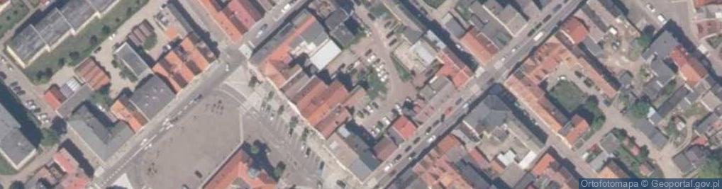 Zdjęcie satelitarne Trzebiatów