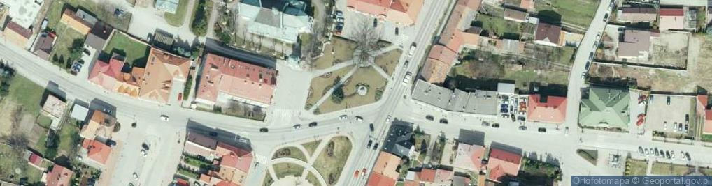 Zdjęcie satelitarne Żabno