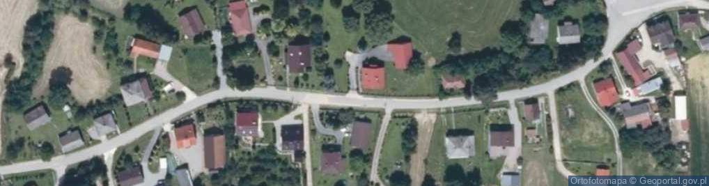 Zdjęcie satelitarne Zakrzów (powiat wielicki)