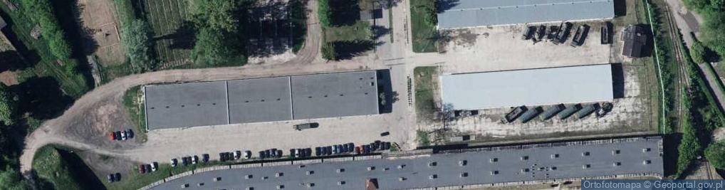 Zdjęcie satelitarne 1 dębliński batalion drogowo-mostowy