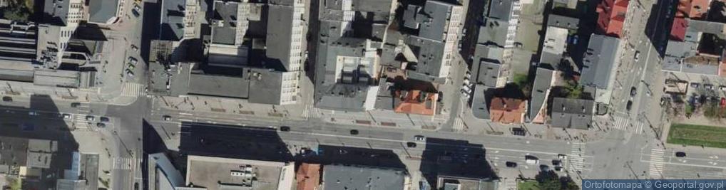 Zdjęcie satelitarne Przy banku