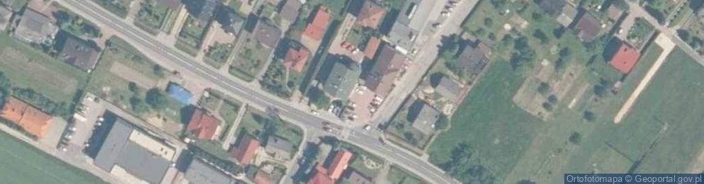 Zdjęcie satelitarne Betonowy krzyż
