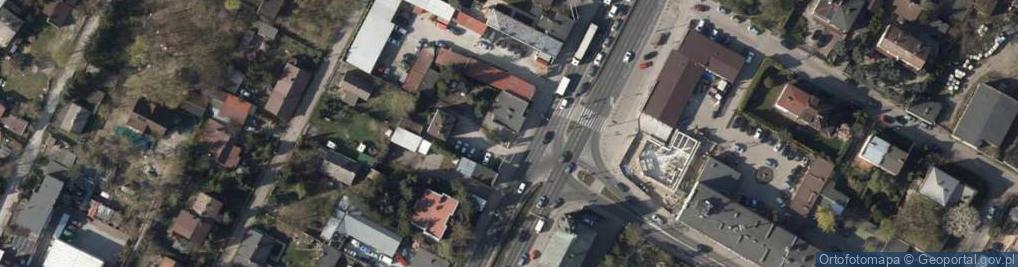 Zdjęcie satelitarne Drewniany krzyż