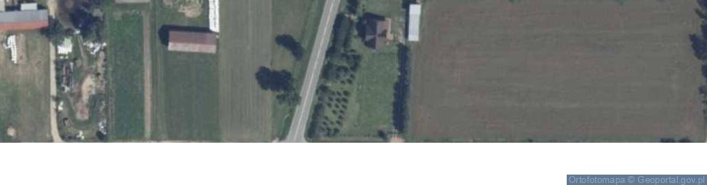 Zdjęcie satelitarne Drewniany krzyż