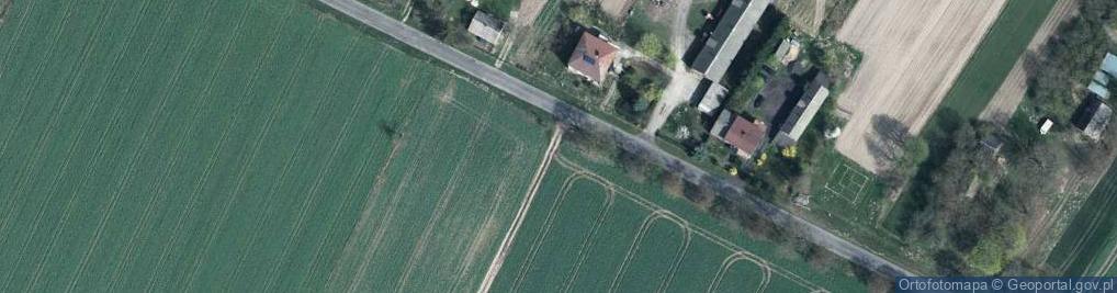 Zdjęcie satelitarne drewniany krzyż