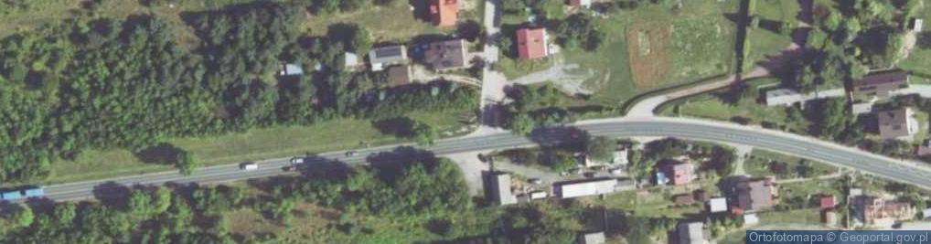 Zdjęcie satelitarne Kamienny krzyż