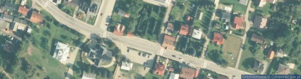 Zdjęcie satelitarne Krzyż drewniany