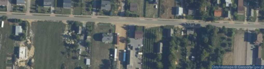 Zdjęcie satelitarne Metalowy krzyż