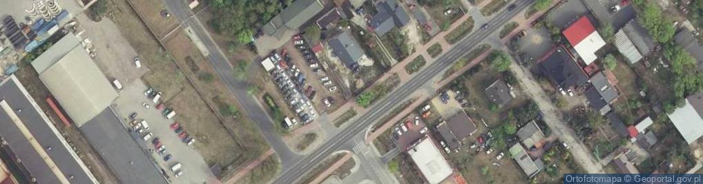 Zdjęcie satelitarne Metalowy krzyż
