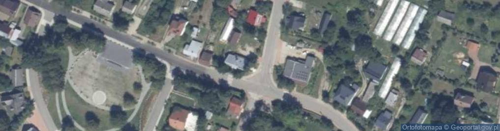 Zdjęcie satelitarne Metalowy krzyż