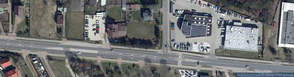 Zdjęcie satelitarne Metalowy krzyż