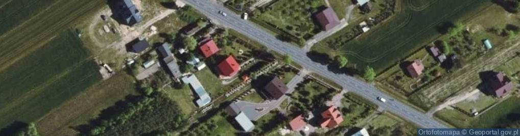 Zdjęcie satelitarne Metalowy krzyż