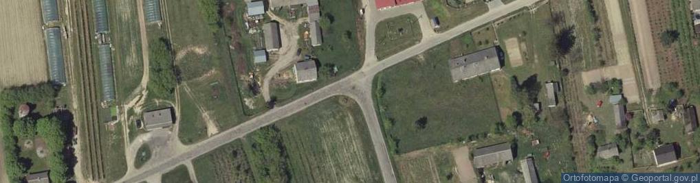 Zdjęcie satelitarne Metalowy krzyż
