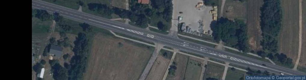 Zdjęcie satelitarne Metalowy krzyż