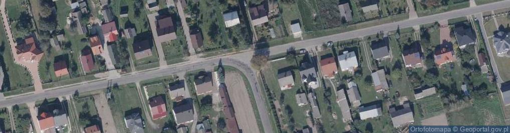 Zdjęcie satelitarne Metalowy krzyż