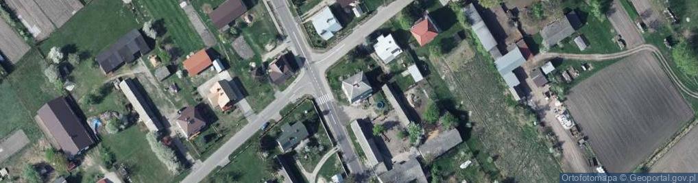 Zdjęcie satelitarne Metalowy krzyż