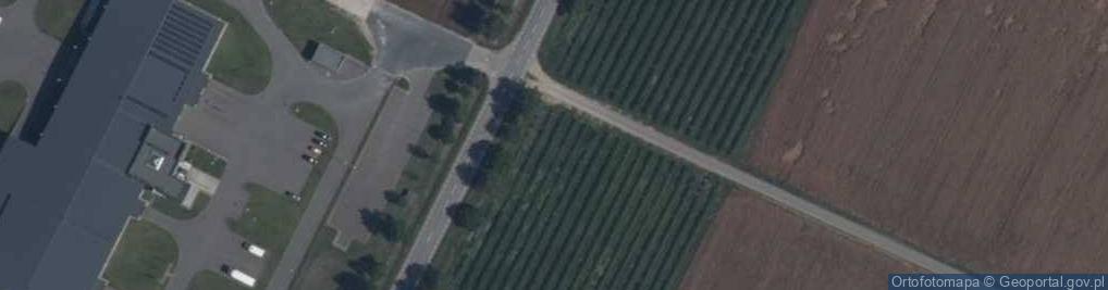 Zdjęcie satelitarne Metalowy krzyż
