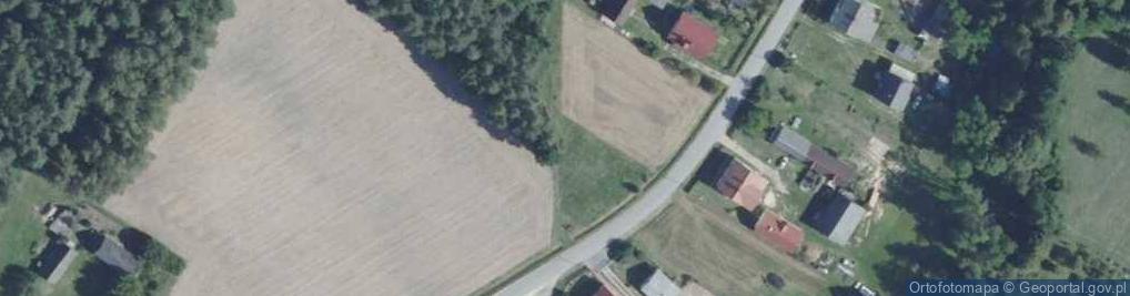 Zdjęcie satelitarne Metalowy krzyż