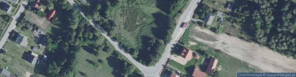 Zdjęcie satelitarne Metalowy krzyż