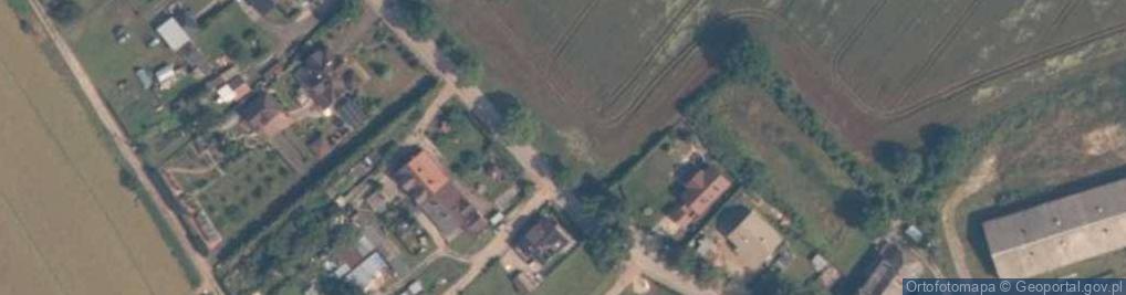 Zdjęcie satelitarne Metalowy krzyż