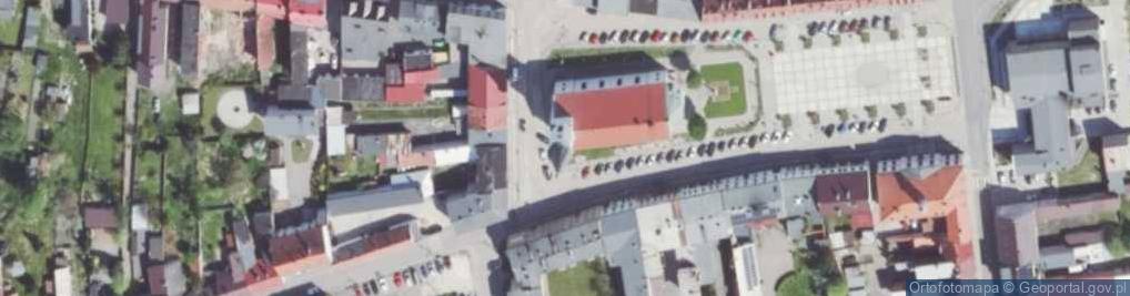 Zdjęcie satelitarne Murowany krzyż