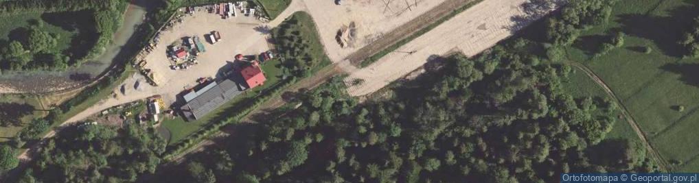 Zdjęcie satelitarne Bieszczadzka Kolej Leśna - stacja Dołżyca