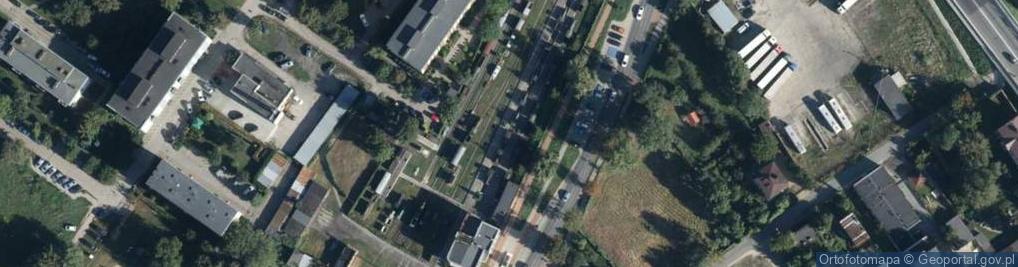 Zdjęcie satelitarne Sochaczewska Kolei Dojazdowa - stacja Sochaczew Muzeum