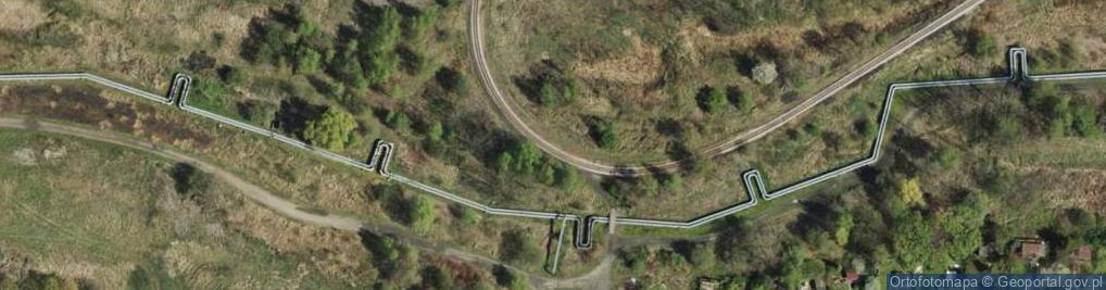 Zdjęcie satelitarne Szombierki Elektrownia - Górnośląskie Koleje Wąskotorowe