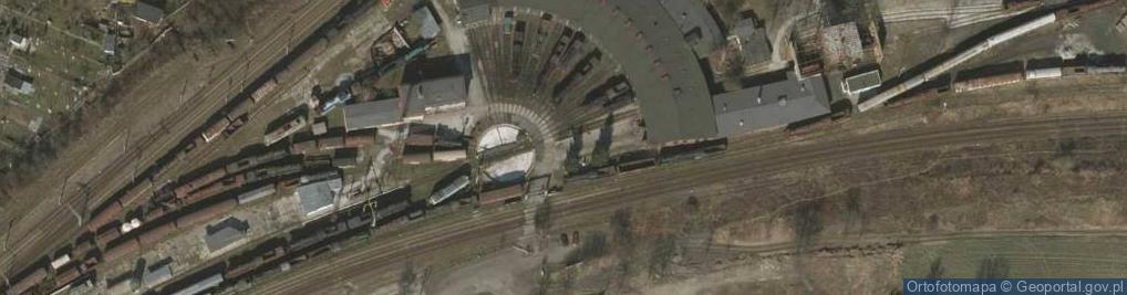 Zdjęcie satelitarne Muzeum Przemysłu i Kolejnictwa