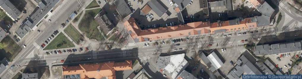 Zdjęcie satelitarne Komenda Miejska Policji w Gliwicach