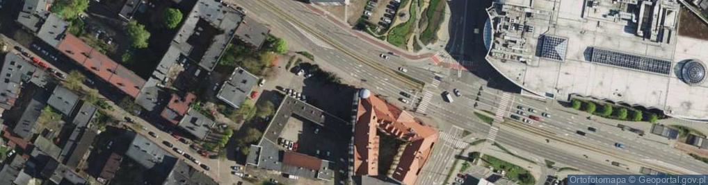 Zdjęcie satelitarne Komenda Miejska Policji w Sosnowcu
