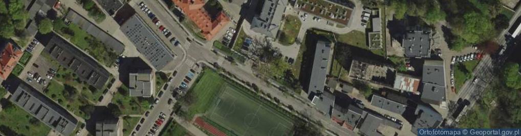 Zdjęcie satelitarne Komenda Powiatowa Policji w Brzegu