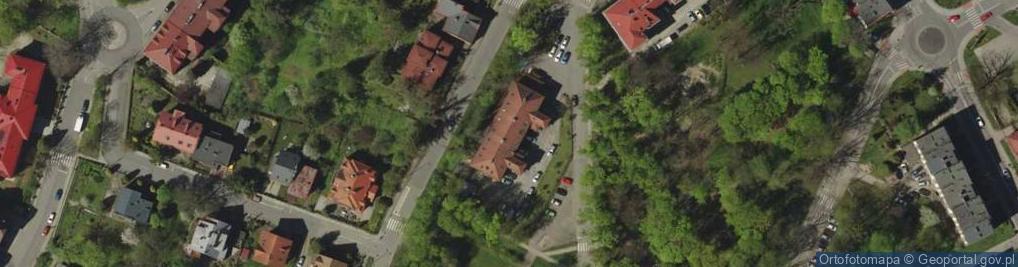 Zdjęcie satelitarne Komenda Powiatowa Policji w Cieszynie