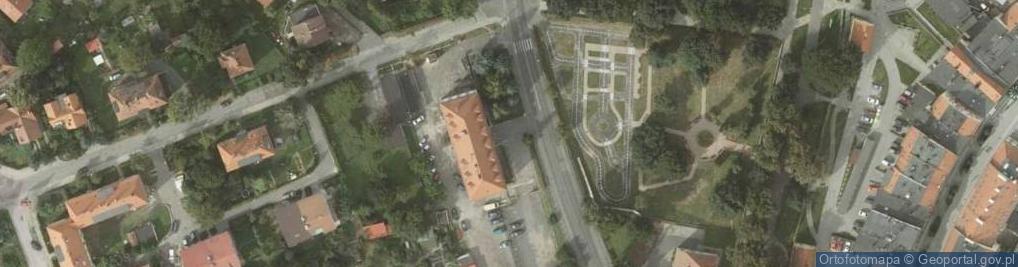 Zdjęcie satelitarne Komenda Powiatowa Policji w Złotoryi