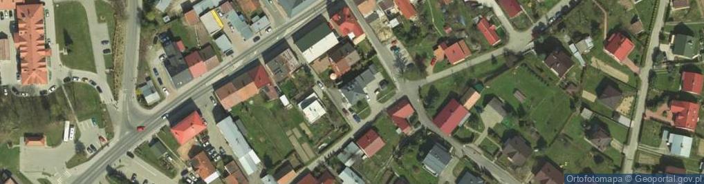 Zdjęcie satelitarne Komisariat Policji w Bobowej