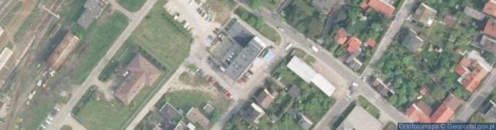 Zdjęcie satelitarne Komisariat Policji w Łazach