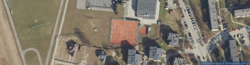 Zdjęcie satelitarne Korty tenisowe MOSiR